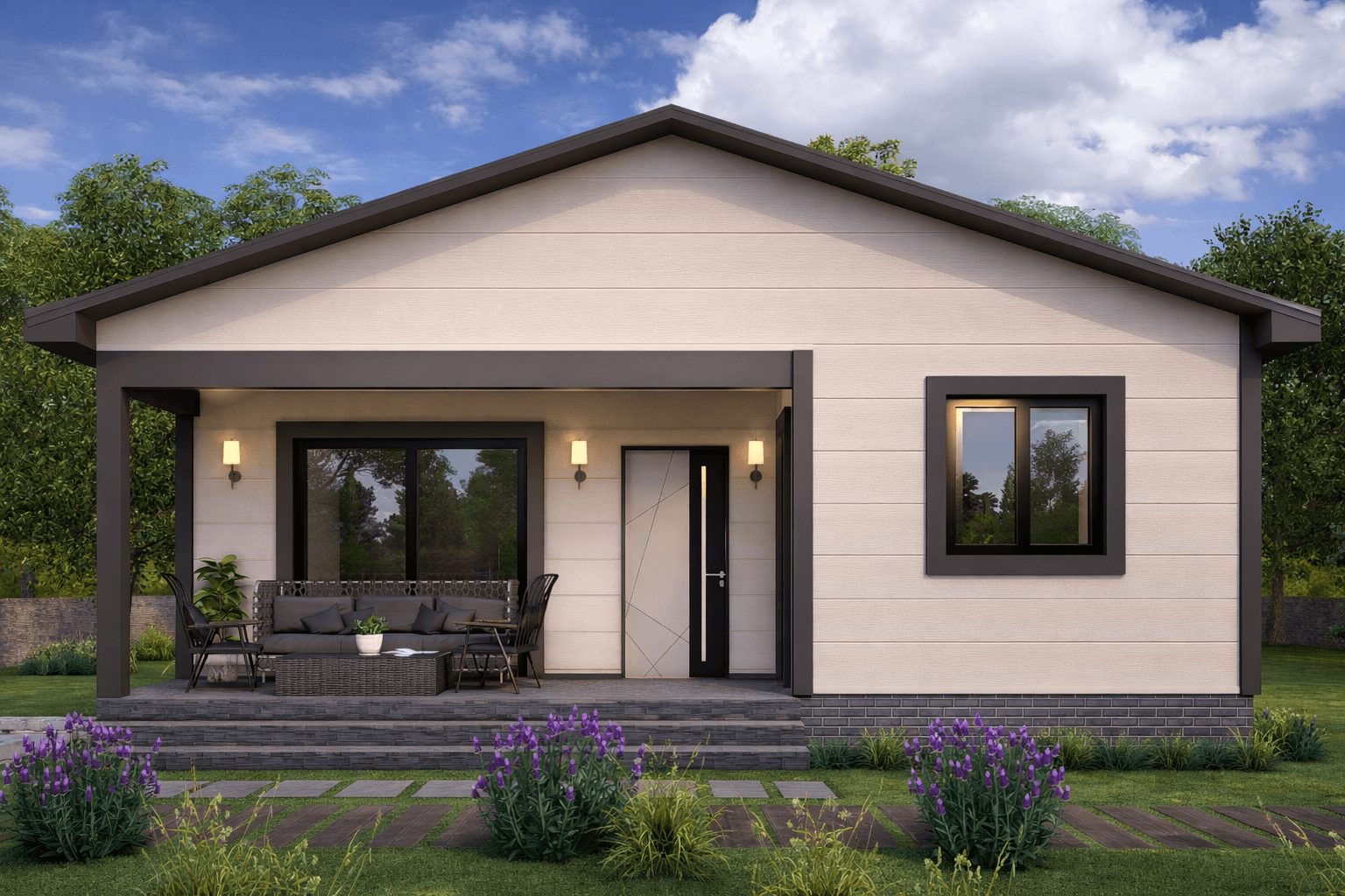 100 m² Tek Kat Hafif Çelik