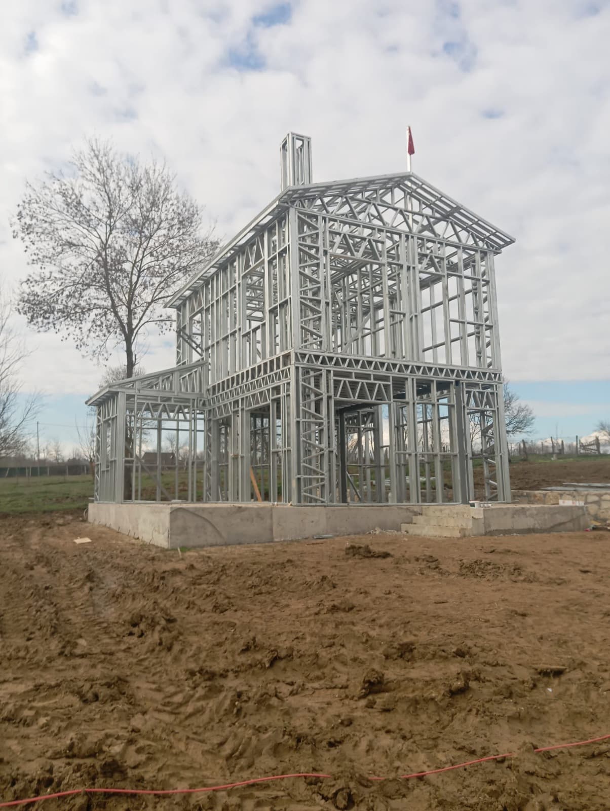 130 m² İki Katlı Hafif Çelik