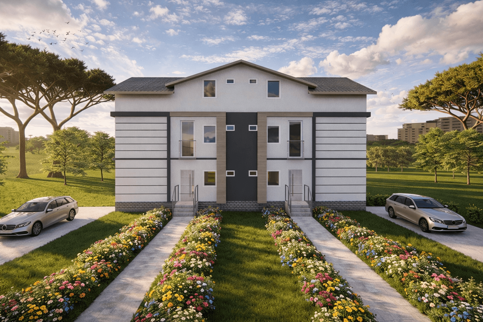 173 m² İkiz Villa Betonarme